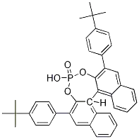 Molecular Structure of 1217901-32-0 (S-3,3'-Bis(4-(1,1-diMethylethyl)phenyl)-1,1'-binaphthyl-2,2'-diyl hydrogenphosphate)